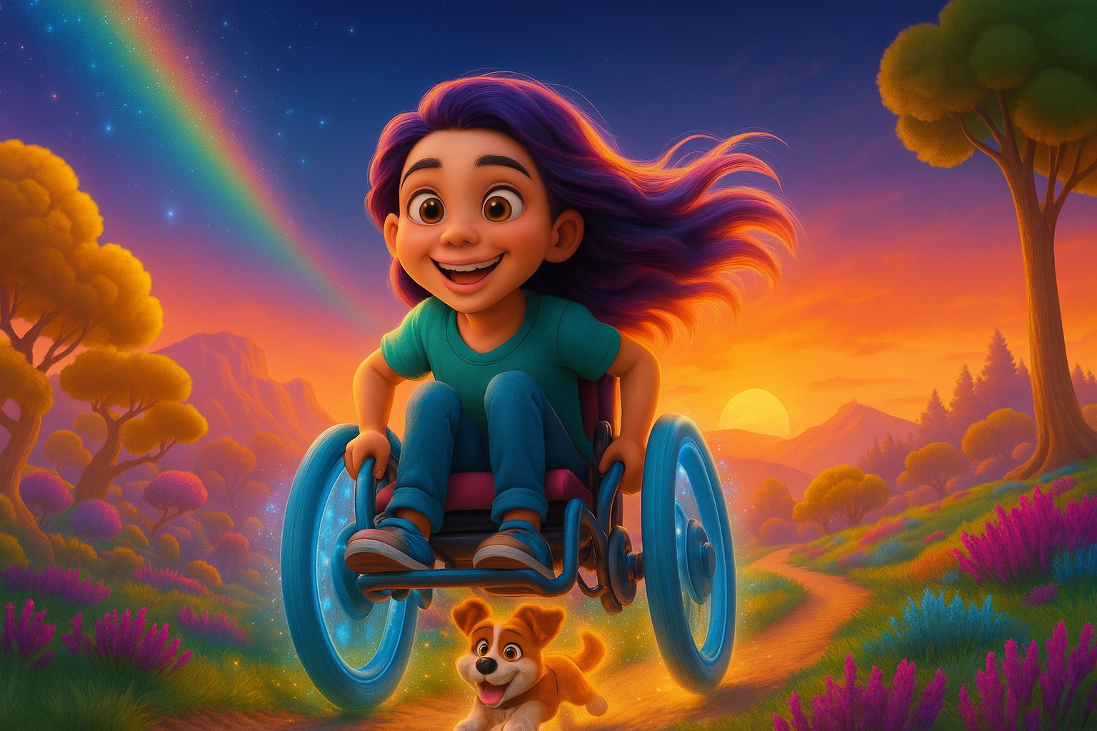 Pia und der magische Rollstuhl – Kinderbuch über Mut & Inklusion